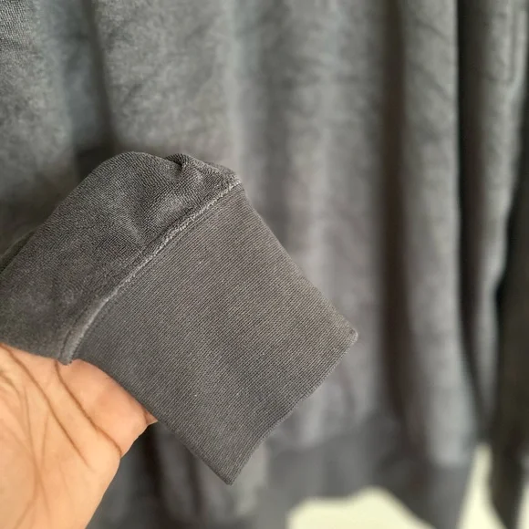 NIKE WOMEN’S GRAY TERRY HOODIE MEDIUM OVERSIZED - Picture 7 of 7